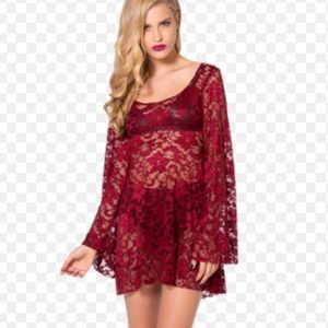 Black Milk Arabella Wine dress size M